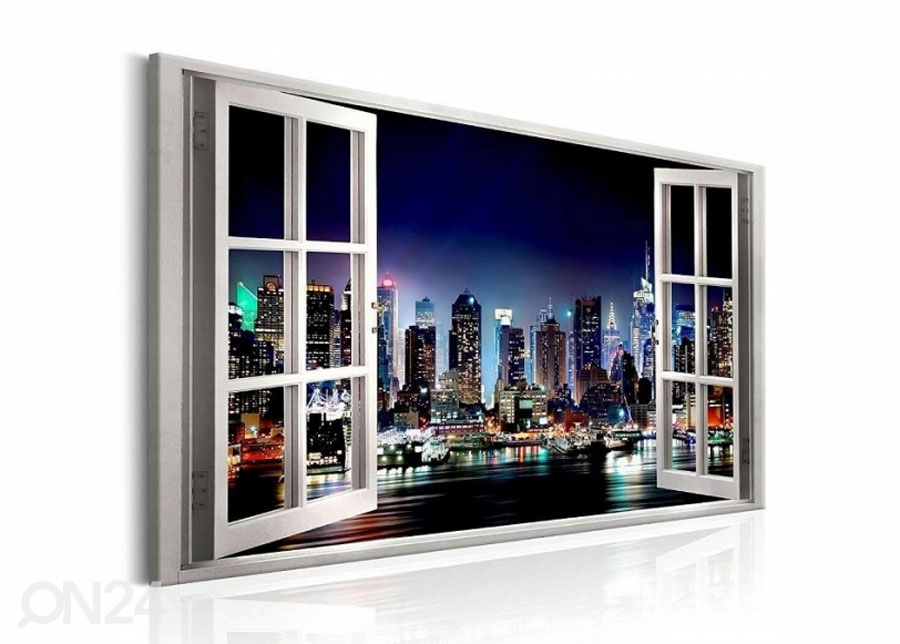 Настенная картина New York view window 120x80 cm увеличить