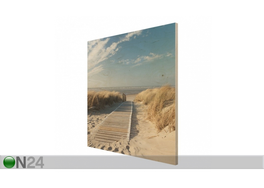 Настенная картина на древесине Baltic beach 50x75 см увеличить