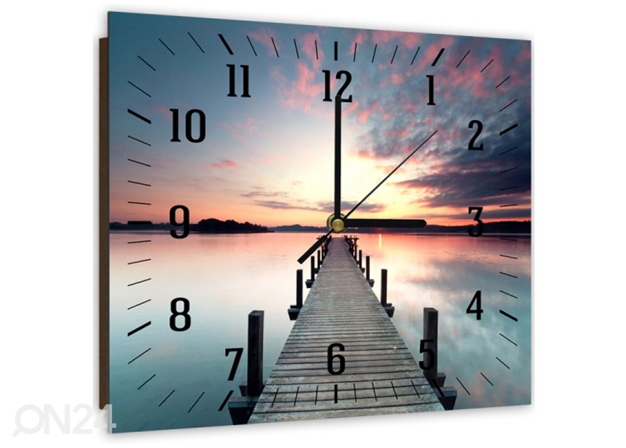 Настенные часы с изображением Bridge at sunset 3 увеличить