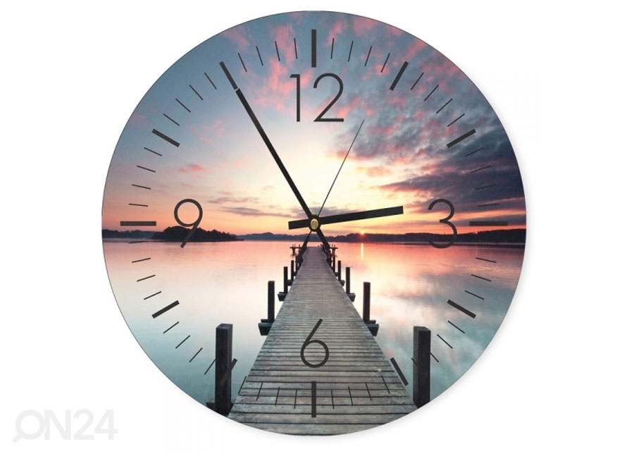 Настенные часы с изображением Bridge at sunset 4 увеличить