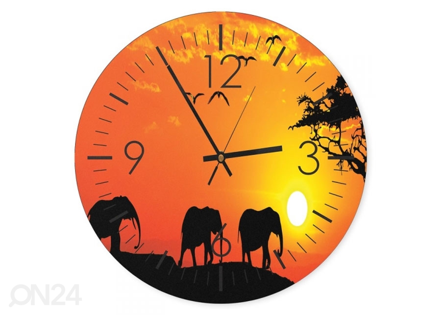 Настенные часы с изображением Elephants 2 увеличить