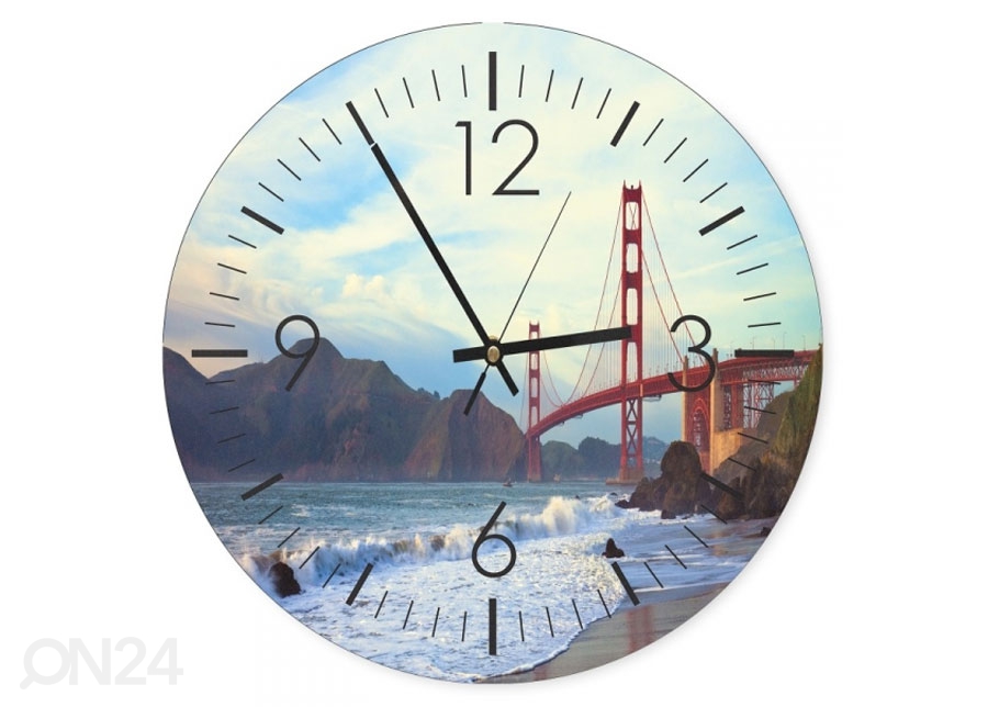 Настенные часы с изображением Golden Gate увеличить