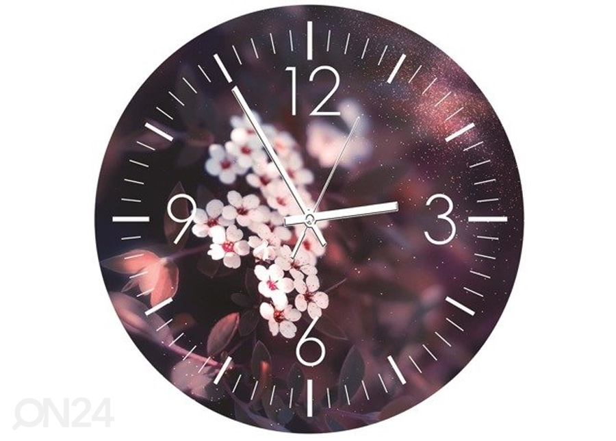 Настенные часы с изображением Small white flowers 1 увеличить
