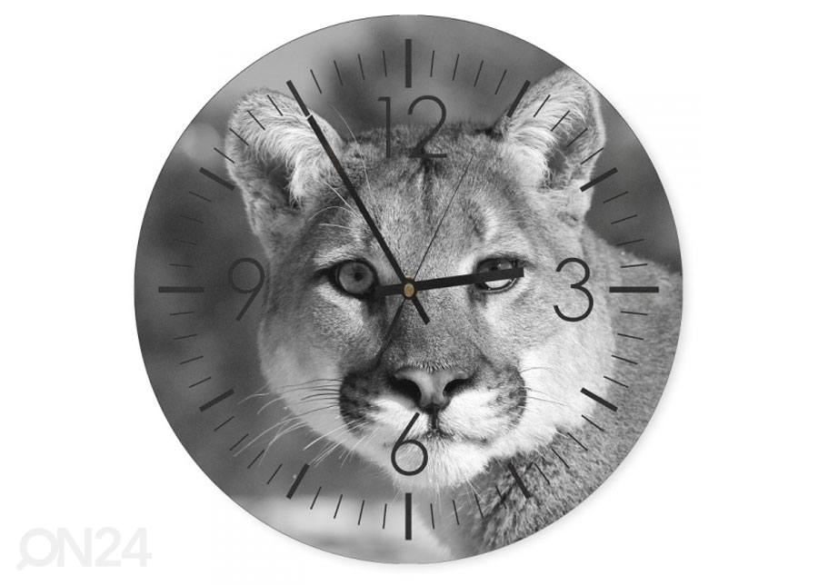 Настенные часы с изображением Wild cat увеличить