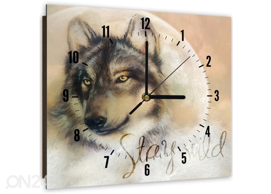 Настенные часы с изображением Wolf 2 увеличить