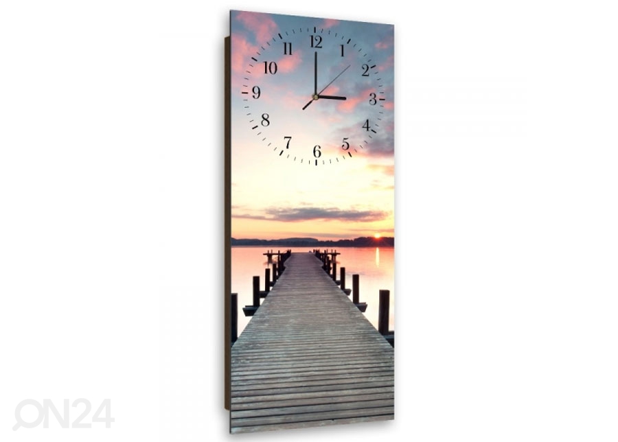 Настенные часы с картиной Bridge at sunset увеличить