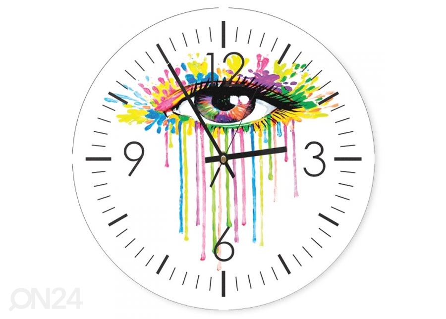 Настенные часы с картиной Colorful eye увеличить