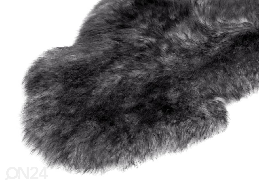 Натуральная овчина Merino grey-black frieze M ±60x90 см увеличить