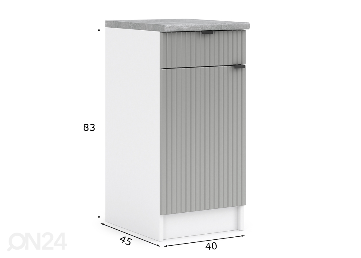 Нижний кухонный шкаф Lissone 40 cm увеличить размеры