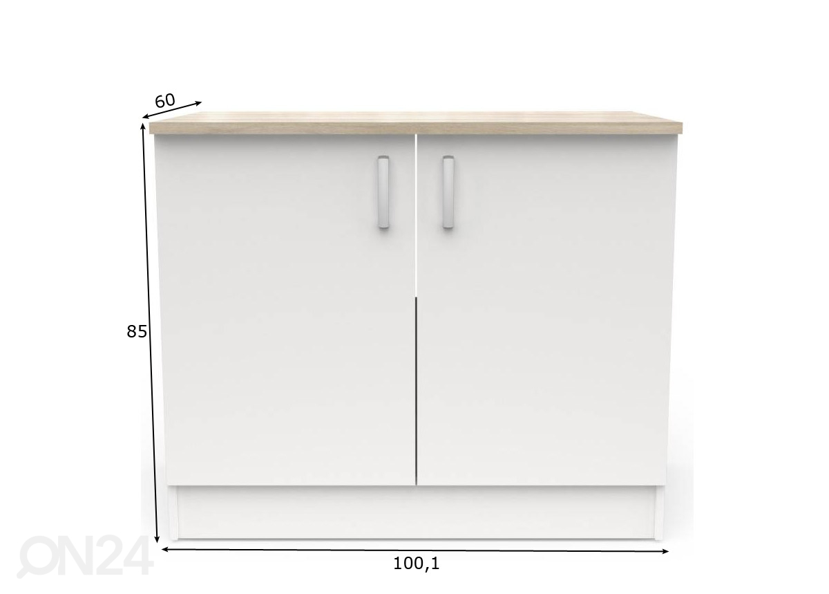 Нижний кухонный шкаф Soy 100 cm увеличить размеры