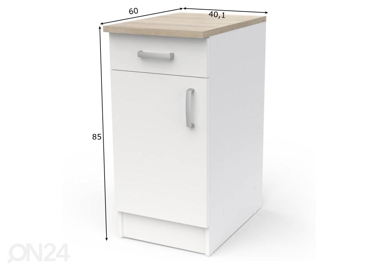 Нижний кухонный шкаф Soy 40 cm увеличить размеры
