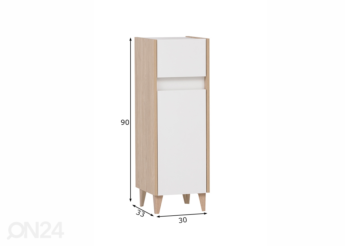 Нижний шкаф в ванную Elba 30 cm увеличить размеры
