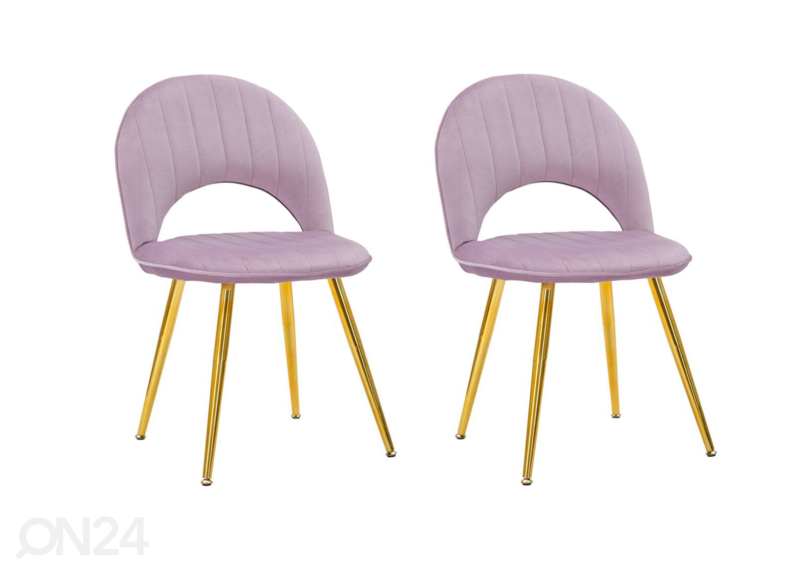 Обеденные стулья Glam (2 шт), розовый/золотистый увеличить
