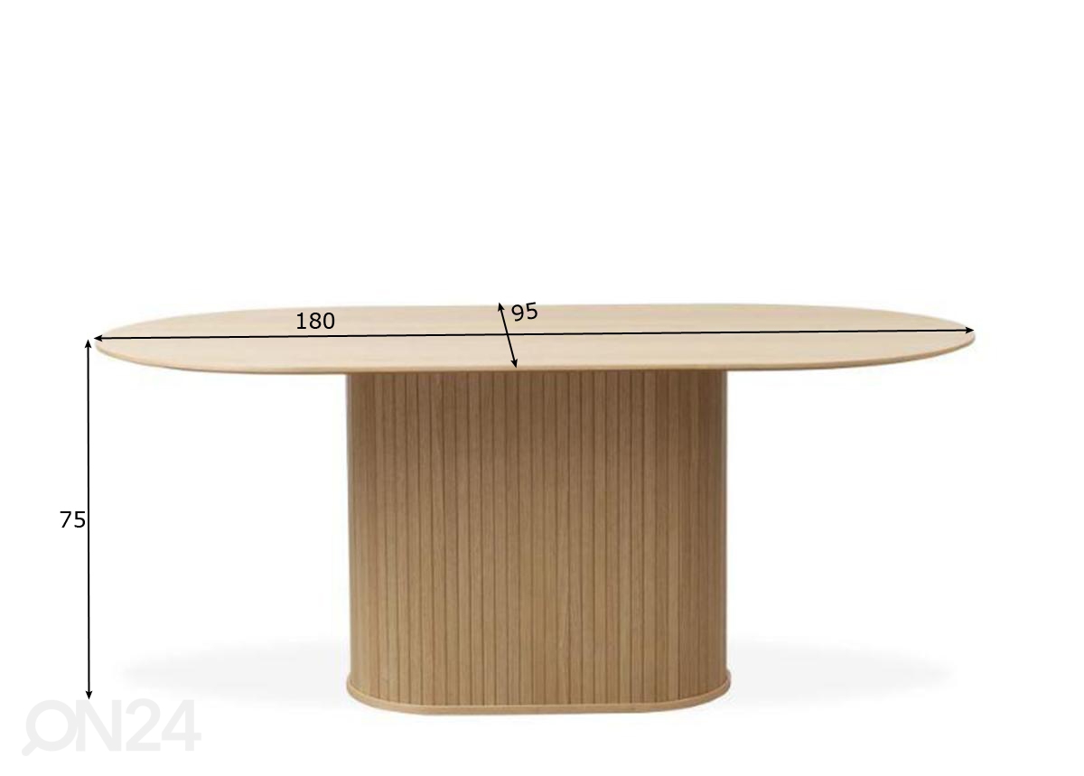 Обеденный стол 180x95 cm увеличить размеры