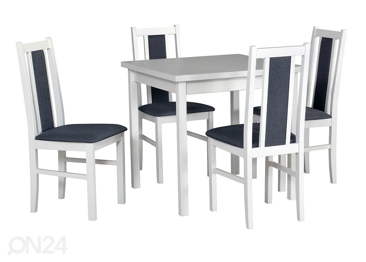 Обеденный стол 80x80 cm + 4 стула увеличить