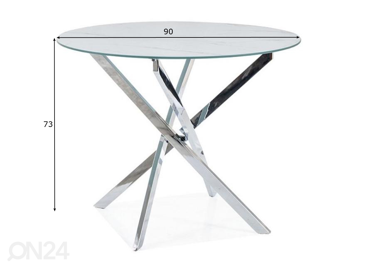 Обеденный стол Aegis Ø 90 cm увеличить размеры