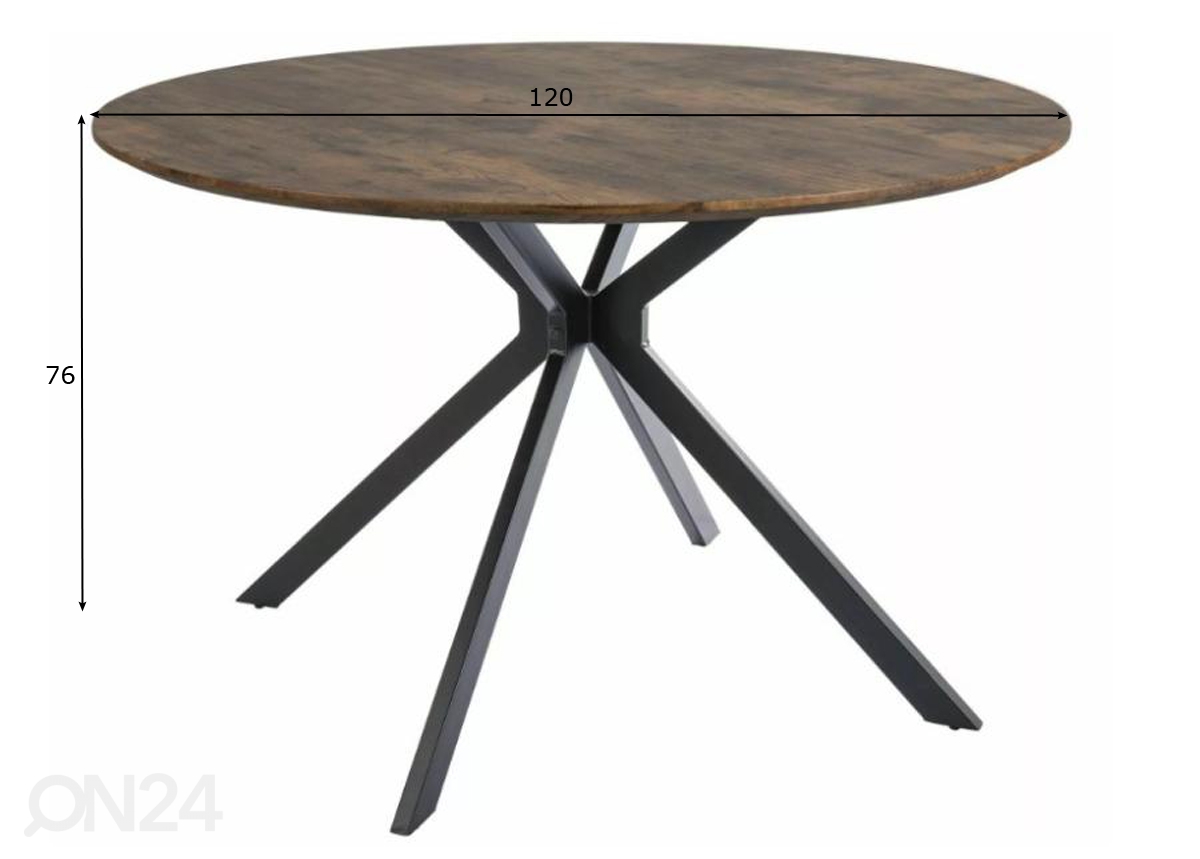 Обеденный стол Astra Ø 120 cm увеличить размеры