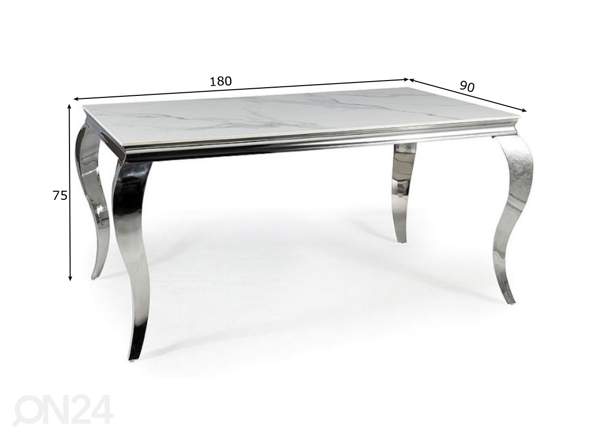 Обеденный стол Baron 180x90 cm увеличить размеры