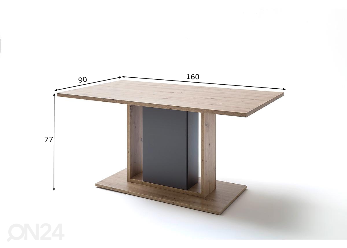 Обеденный стол Lizzano 160x90 cm увеличить размеры