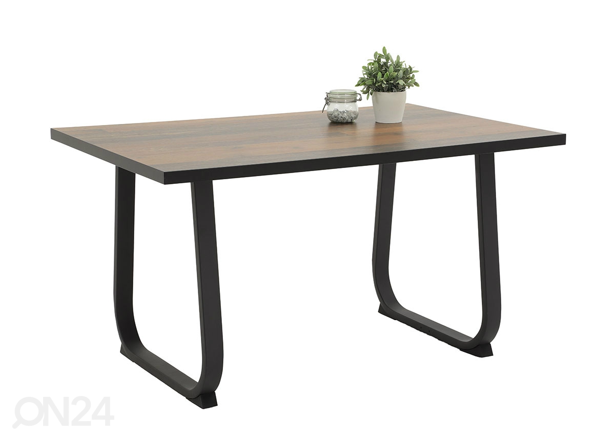 Обеденный стол Luise 90x140 cm, состаренная древесина/антрацит увеличить