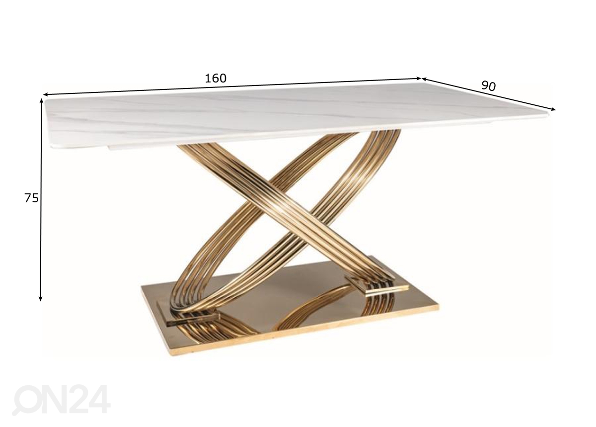Обеденный стол Saturn 160x90 cm увеличить размеры