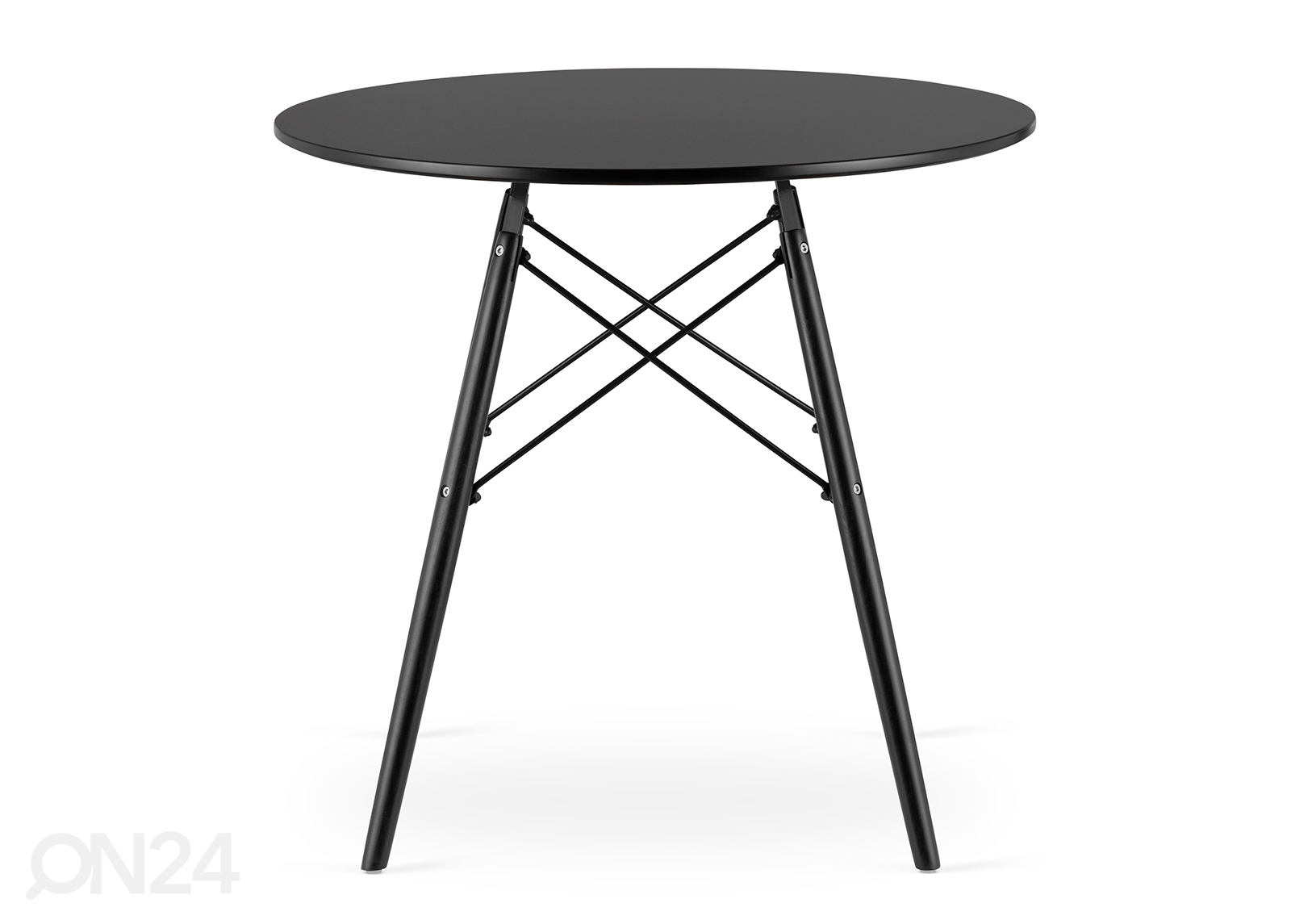 Обеденный стол Todi Ø80 cm, чёрный/чёрный увеличить
