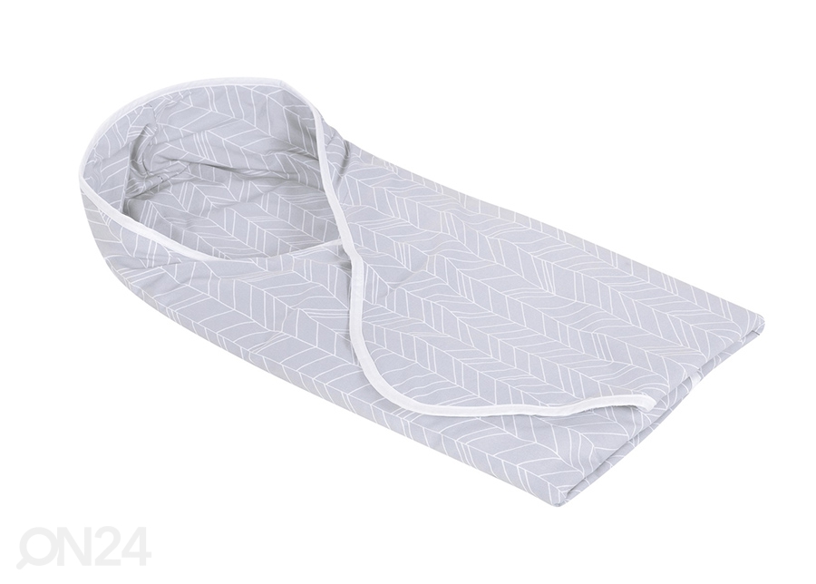 Пеленальное одеяло Grey Leaves 108x95 см увеличить