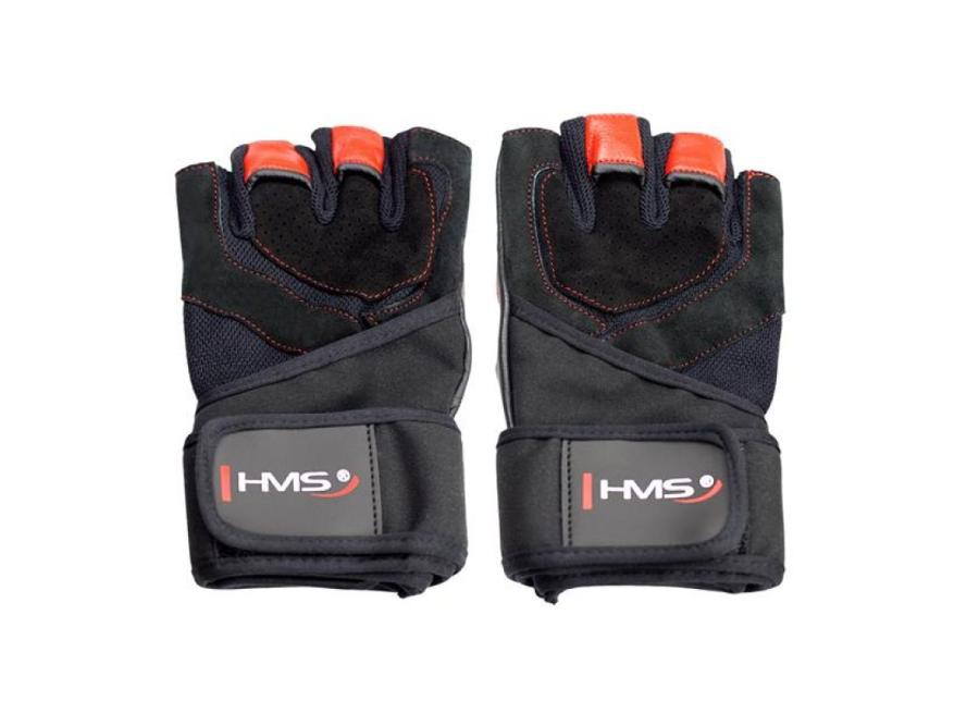 Перчатки тренировочные / велосипедные перчатки для взрослых черный / красный HMS RST01 S увеличить