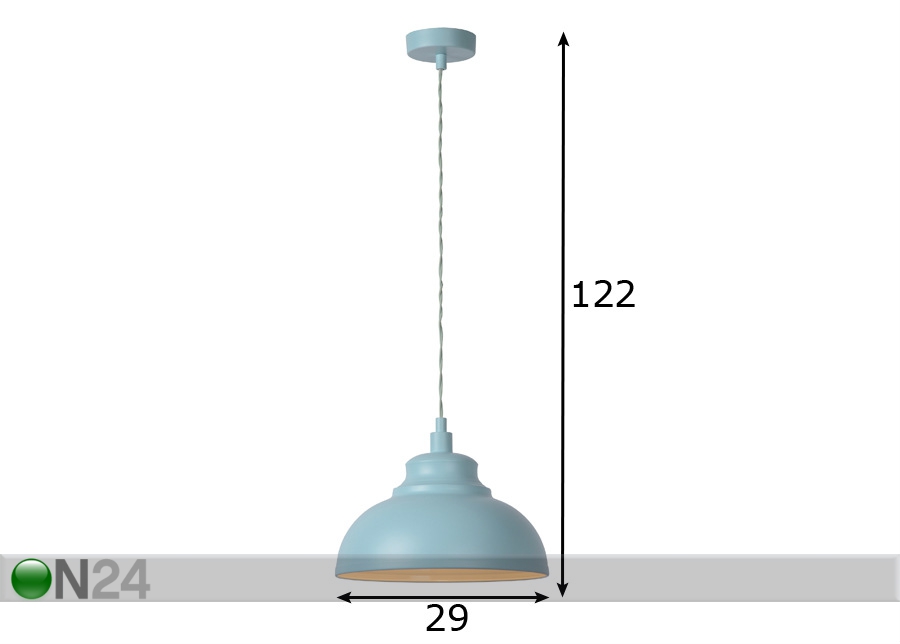 Подвесной светильник Isla Pastel Blue увеличить размеры