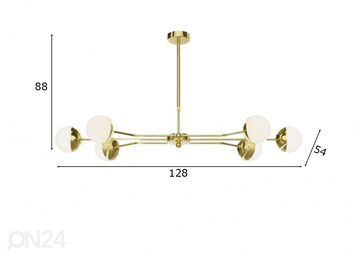 Подвесной светильник Trento Gold 6 увеличить размеры