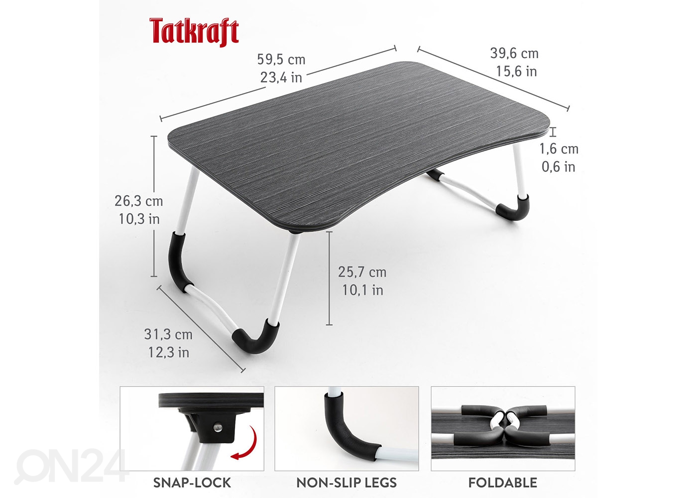 Подставка для ноутбука/ сервировочный столик Tatkraft Olafi увеличить размеры