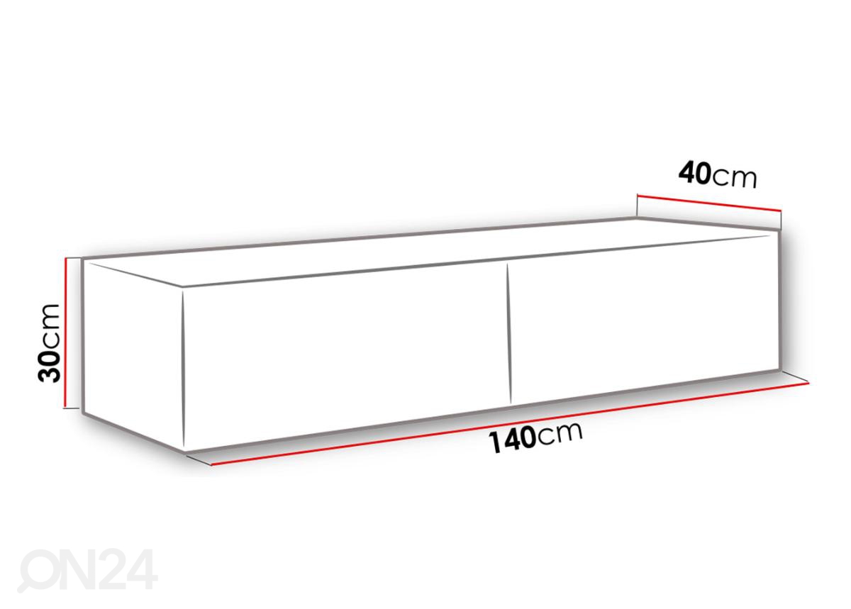 Подставка под ТВ Vigo 140 cm увеличить размеры