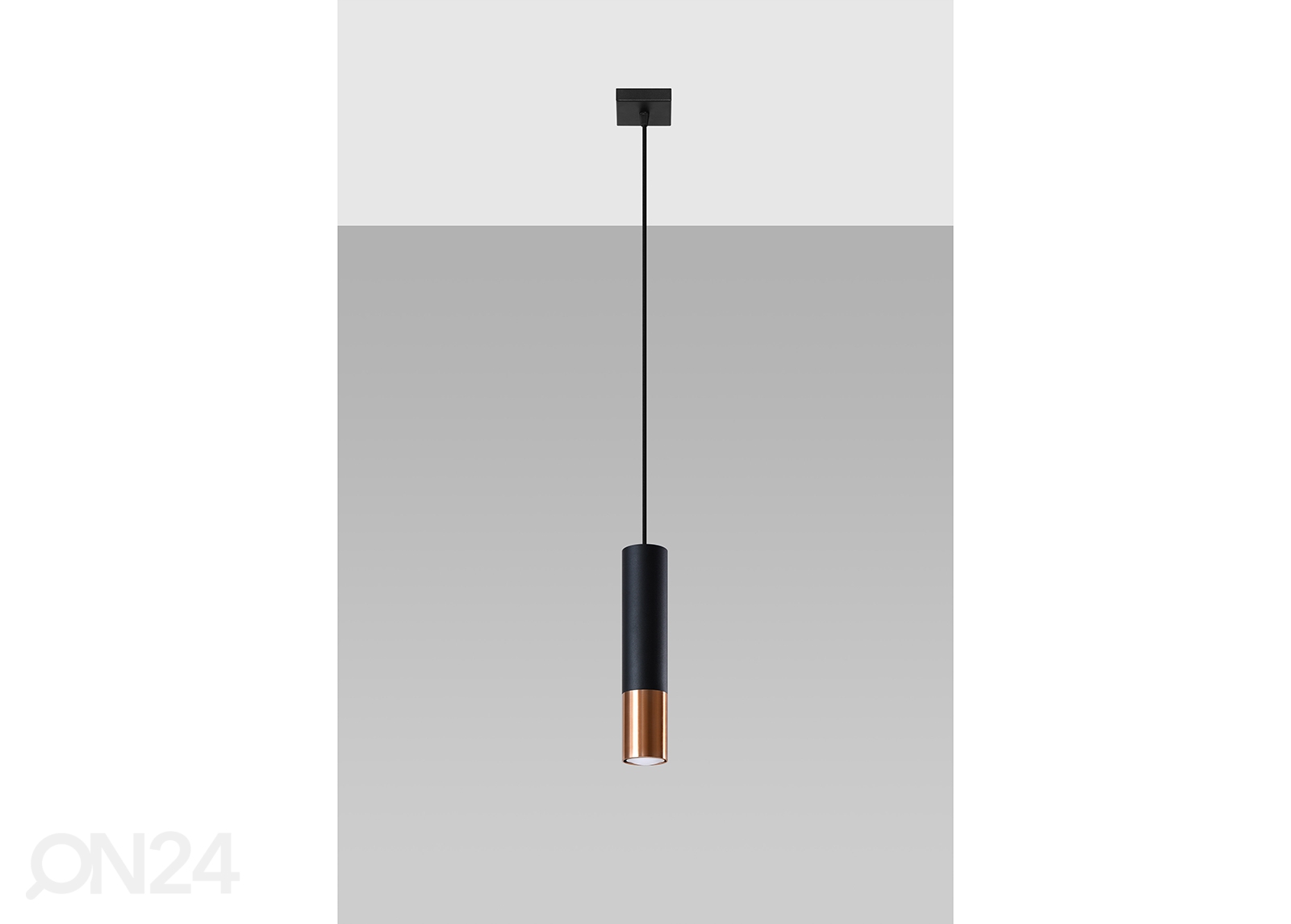 Потолочный светильник Loopez 1, чёрный/медь увеличить