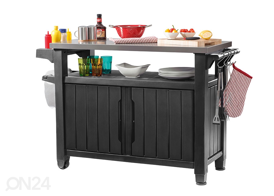 Приставной столик для летней кухни Keter Unity XL 52x134 cm, графит увеличить