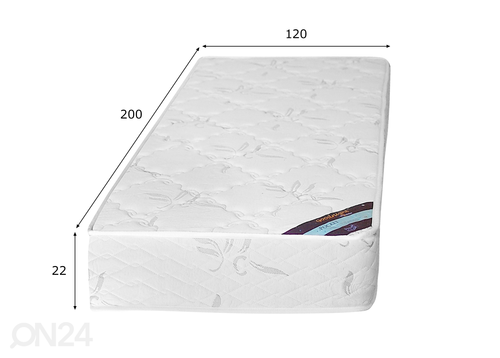 Пружинный матрас GoodNight Pocket Relaxon 120x200 cm увеличить размеры