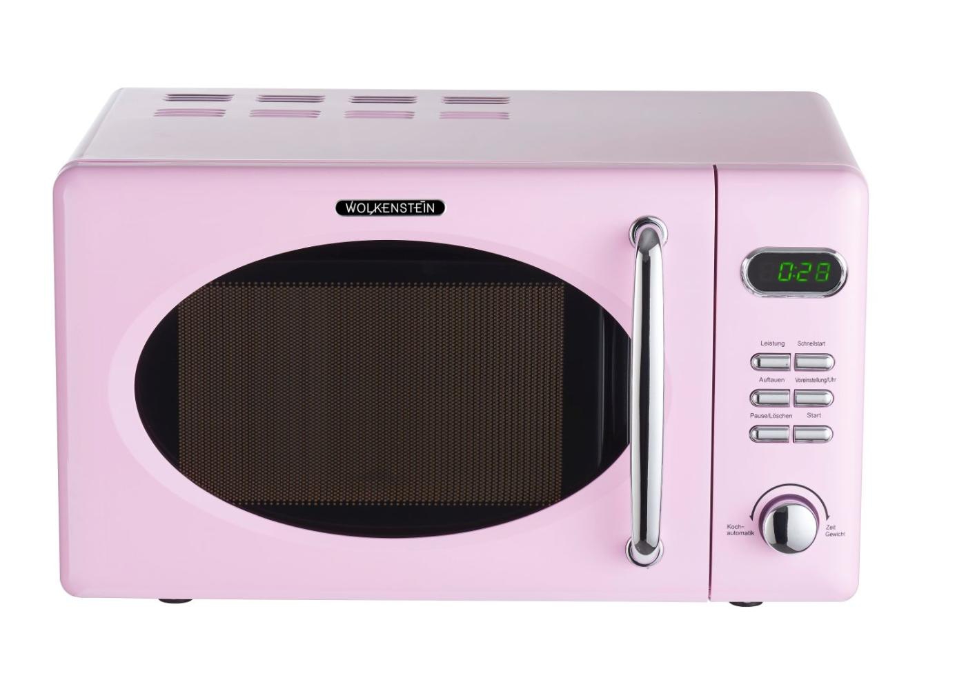 Ретро микроволновая печь Wolkenstein, розовый увеличить