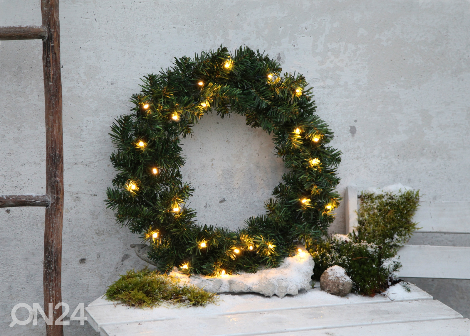 Рождественский венок с LED лампочками Alaska 50 cm увеличить