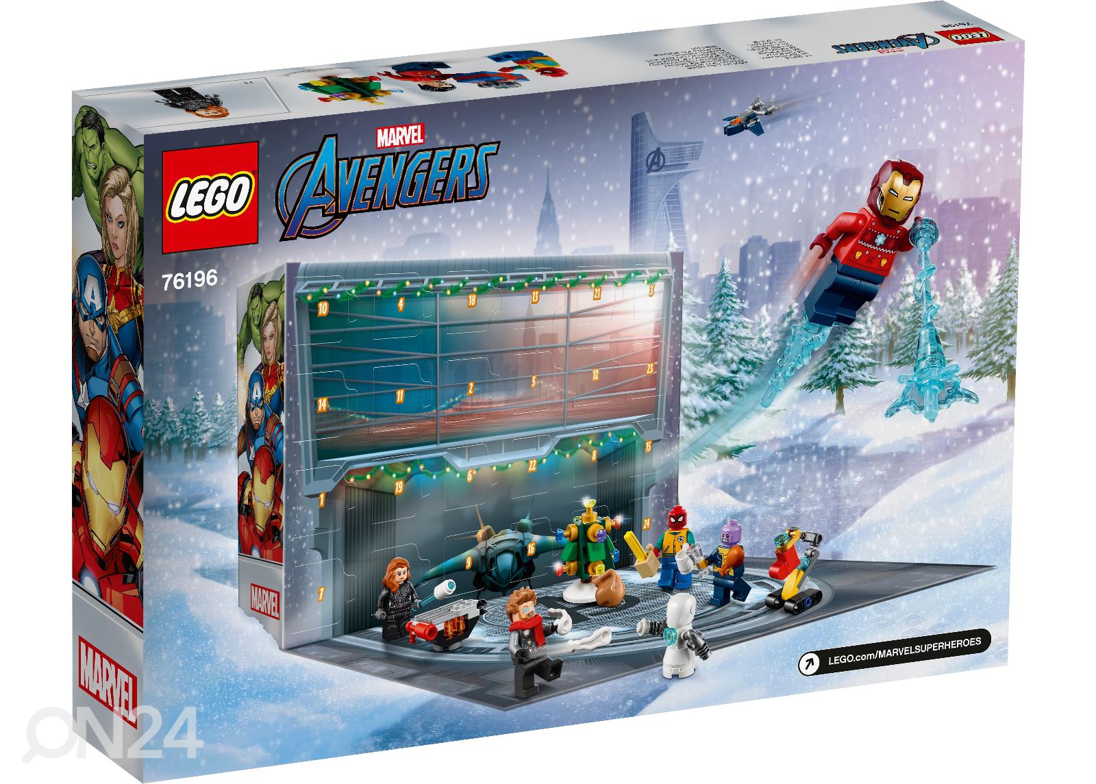 Рождественский календарь LEGO Marveli Payers увеличить