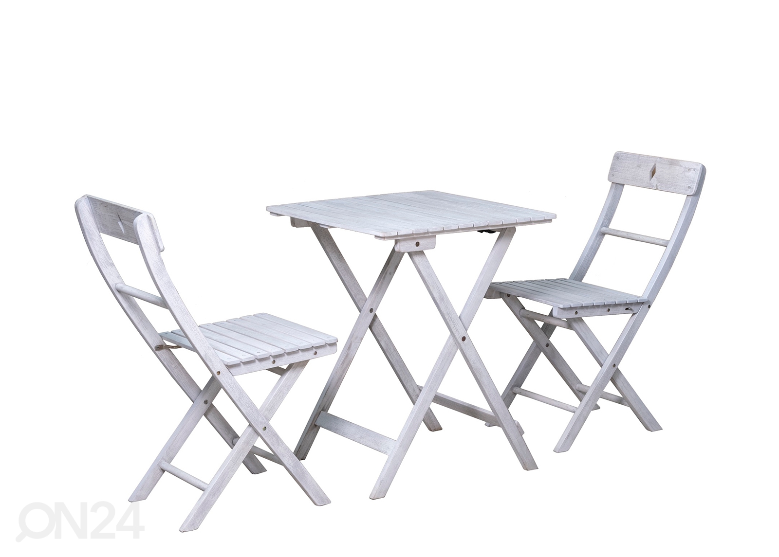 Садовая мебель стол + 2 стула, серый увеличить