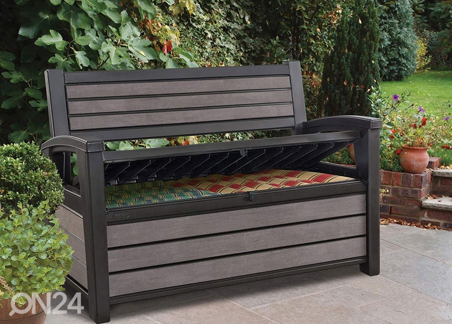 Садовая скамейка с ящиком для хранения Keter, коричневая увеличить