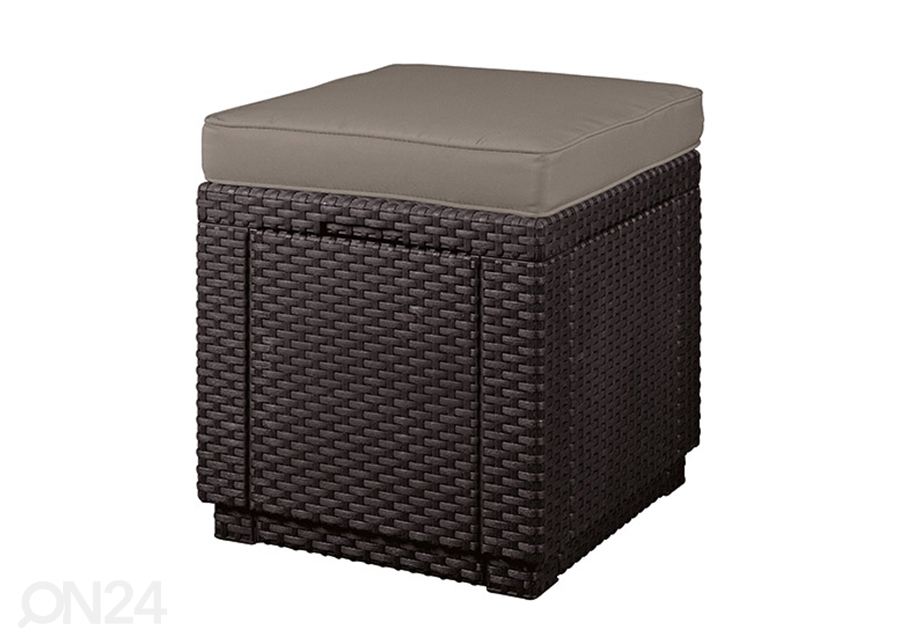 Садовый ящик для хранения Cube с подушкой для сиденья, коричневый увеличить
