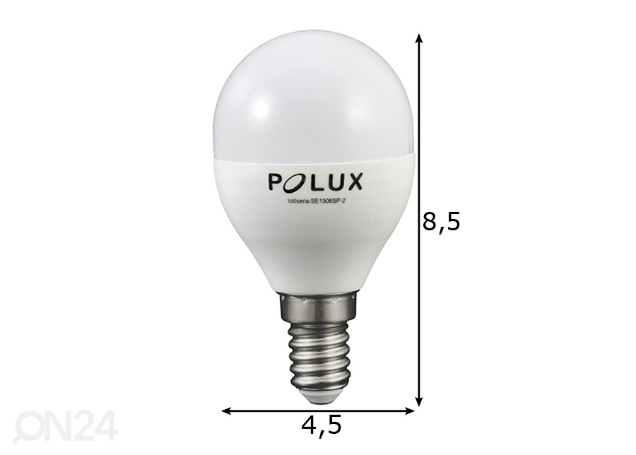 Светодиодная лампа E14 4,5 Вт 4шт увеличить размеры