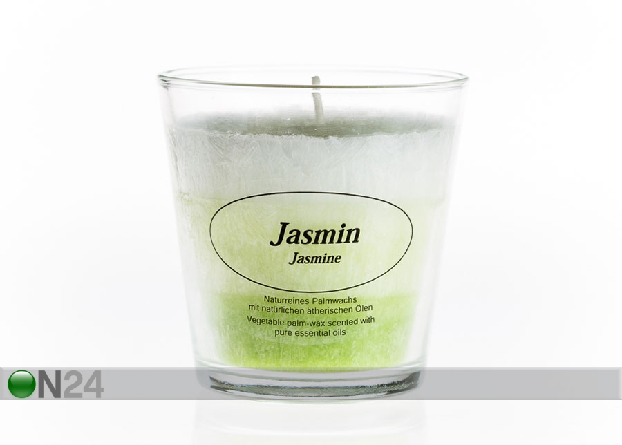 Свеча из пальмового воска в стакане Jasmiin увеличить