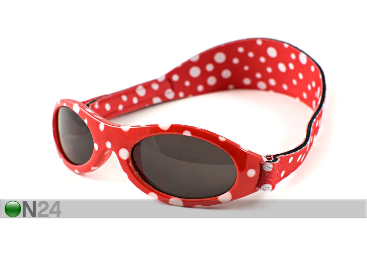 Солнцезащитные очки красные в горошек 0-2 лет увеличить