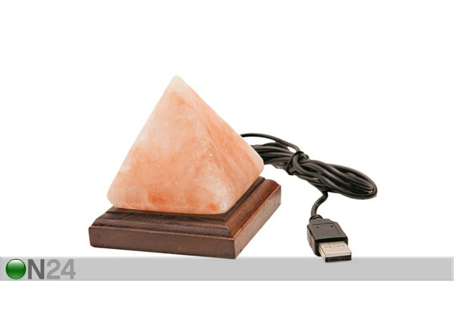Соляная лампа мини, пирамида увеличить