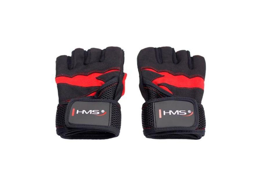 Тренировочные перчатки / перчатки для велоспорта RST02 черный / красный HMS M увеличить