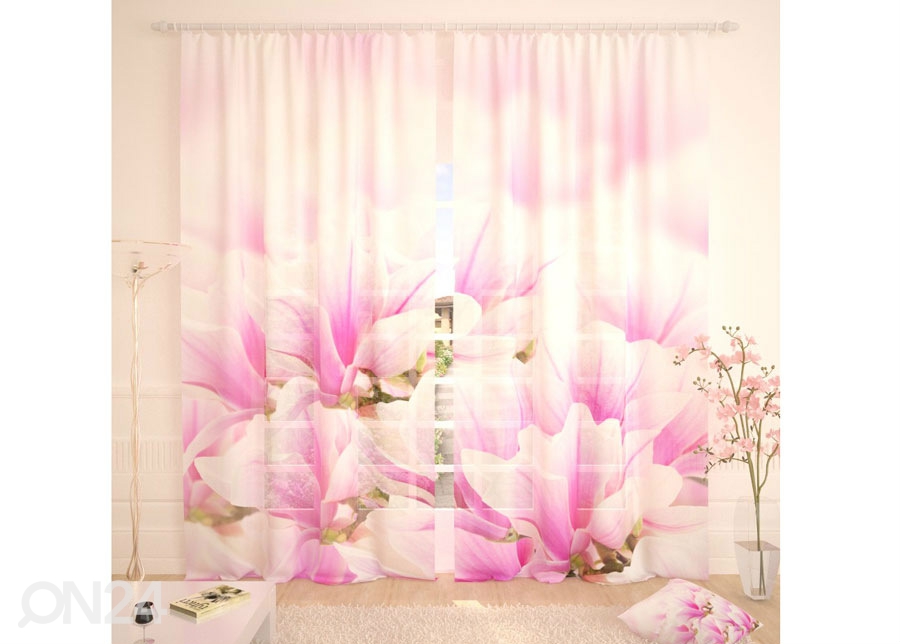 Тюлевые занавески Fresh Pink Flowers 400x260 cm увеличить
