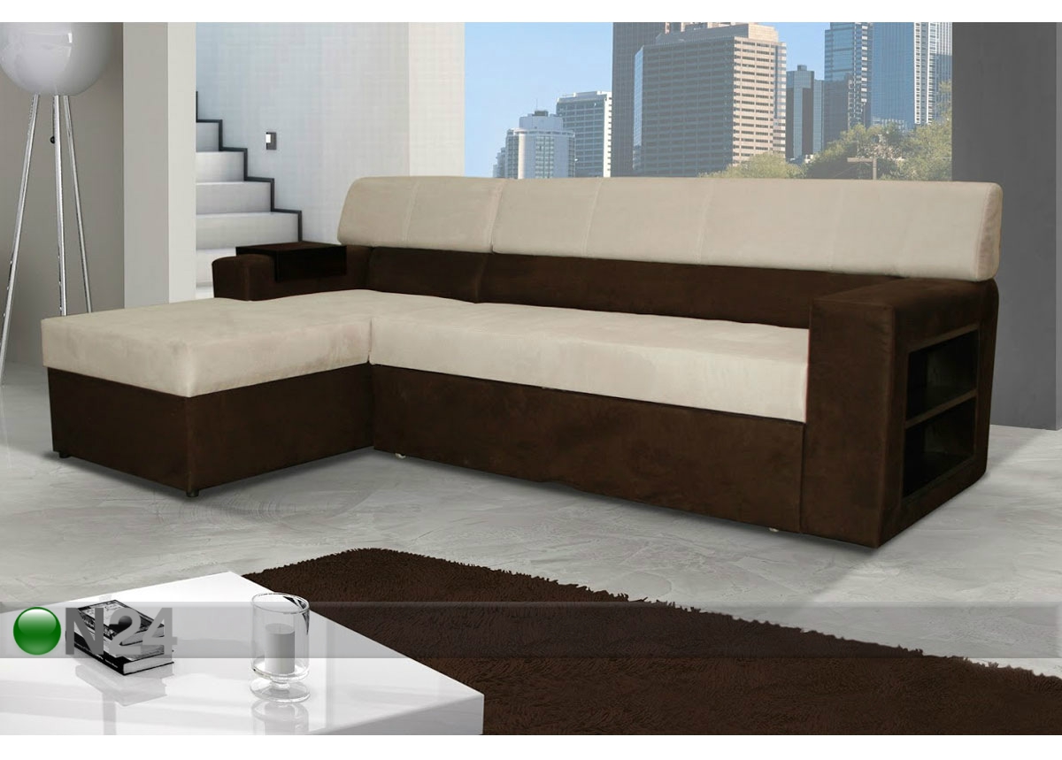 Угловой диван-кровать с ящиком увеличить