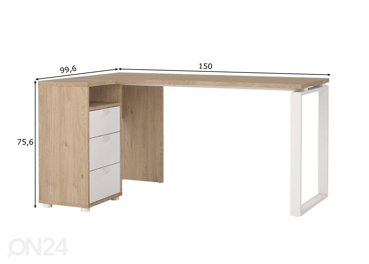 Угловой раабочий стол Sign 150 cm увеличить размеры