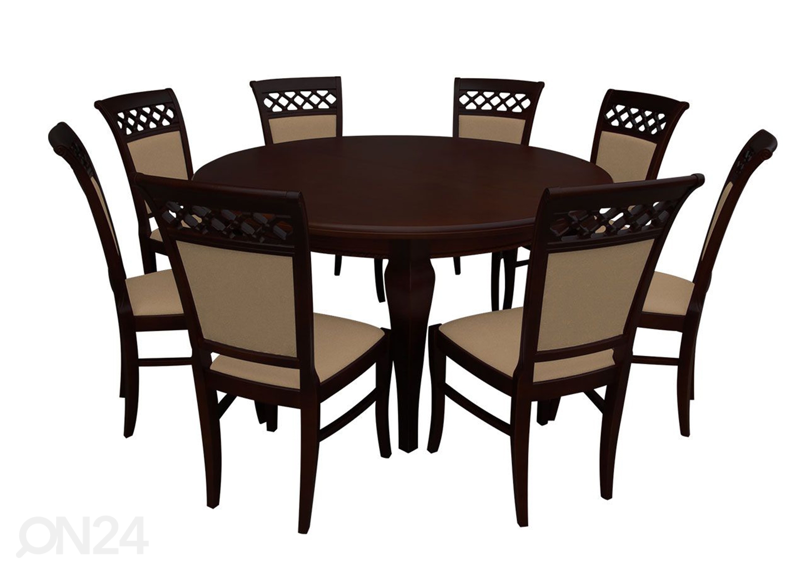 Удлиняющийся обеденный стол 150x150-200 cm + 8 стульев увеличить